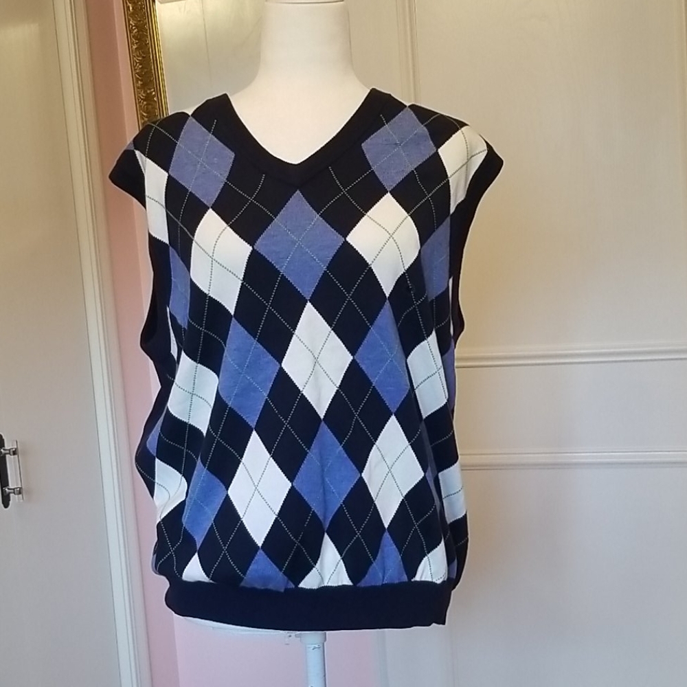 BROOKS BROTHERS supima cotton argyle vest
